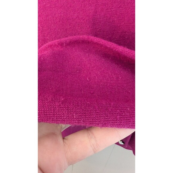 J Crew 100% Merino Wool Cardigan Sweater Top Style 99545 Size Small Pink Pockets - Picture 6 of 9